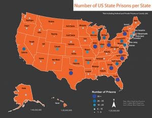 Prisons per state