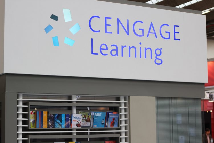 A display of Cengage Learning Products.