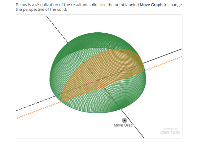 A screen grab of Wiley's Knewton Alta Calculus in action, showing a Desmos graph.