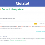 A view of Quizlet Learning Assistant's natural language processing capabilities in action.