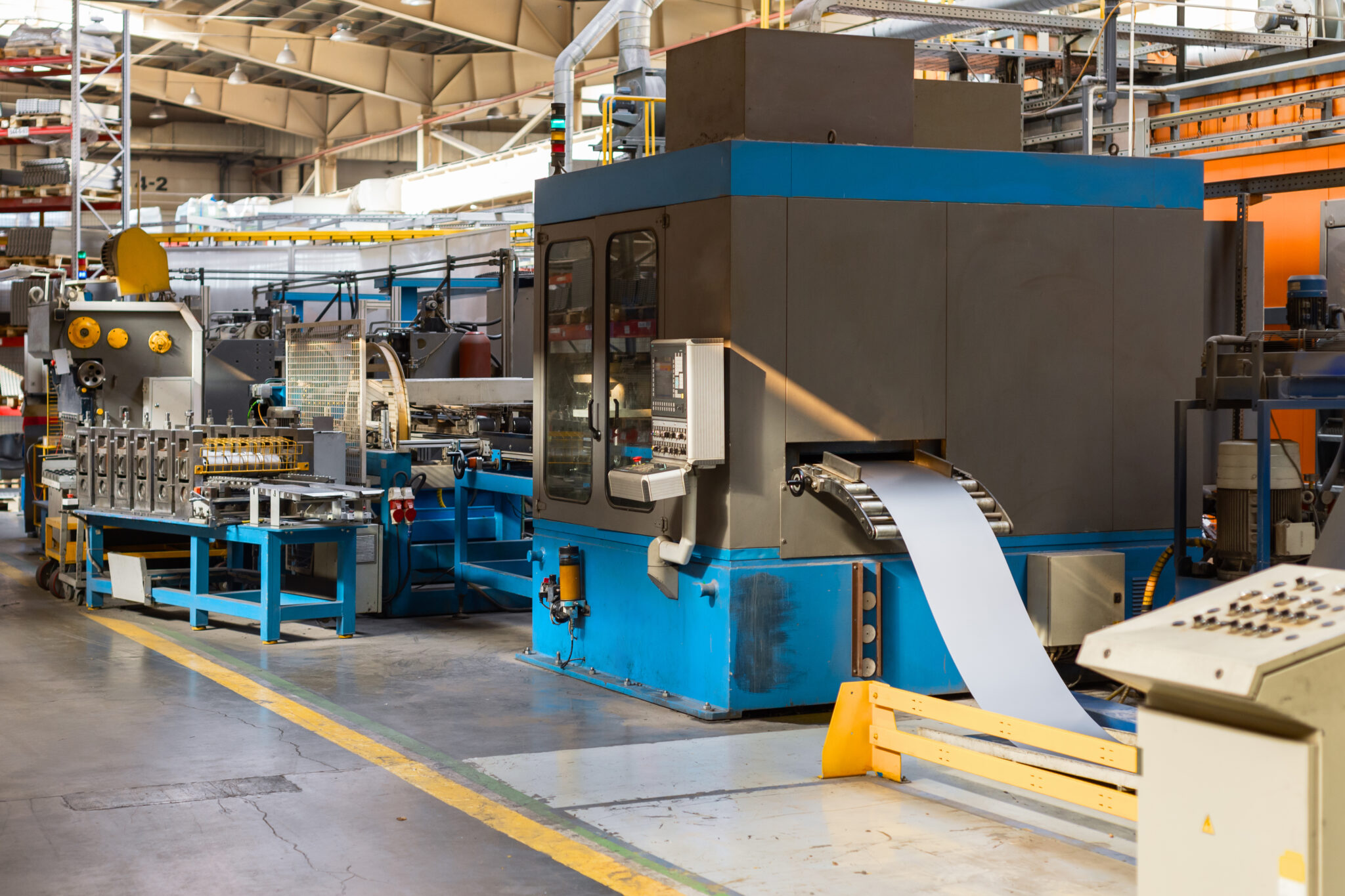 The interior of the metalworking shop